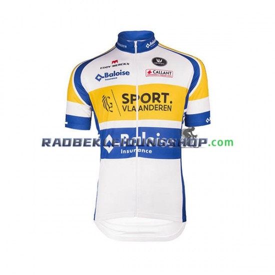 2018 Sport Vlaanderen-Baloise Set(Radtrikot und Trägerhose) Herren N001