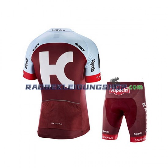 2018 Team Katusha Alpecin Set(Radtrikot und Fahrradhose) Kinder N001