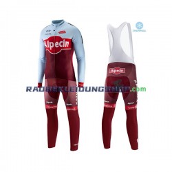 2018 Team Katusha-Alpecin Thermo Set(Radtrikot und Trägerhose) Herren N001