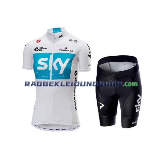 2018 Team Sky Set(Radtrikot und Fahrradhose) Damen N001