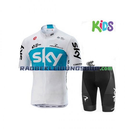 2018 Team Sky Set(Radtrikot und Fahrradhose) Kinder N001