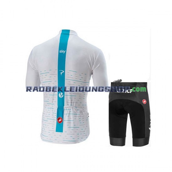 2018 Team Sky Set(Radtrikot und Fahrradhose) Kinder N001