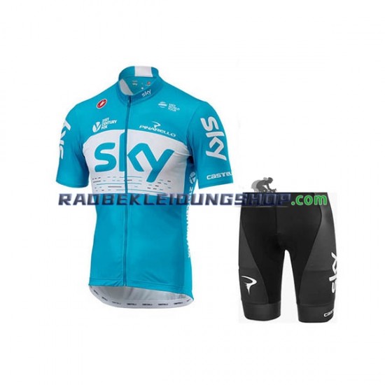 2018 Team Sky Set(Radtrikot und Fahrradhose) Herren N002