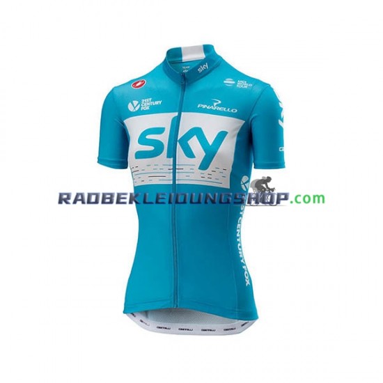 2018 Team Sky Rennradtrikot Kurzarm Damen N002