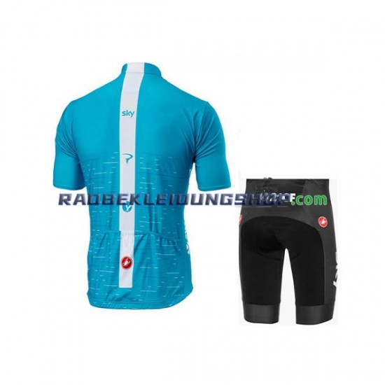 2018 Team Sky Set(Radtrikot und Fahrradhose) Kinder N002