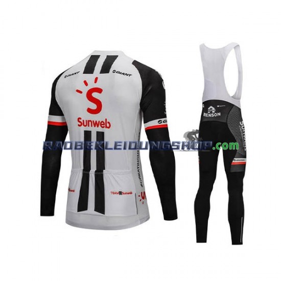 2018 Team Sunweb Set(Radtrikot Langarm und Trägerhose Lang) Herren N001