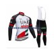 2018 Team UAE Set(Radtrikot Langarm und Trägerhose Lang) Herren N001