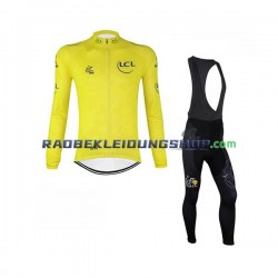 2018 Tour De France Set(Radtrikot Langarm und Trägerhose Lang) Herren N001