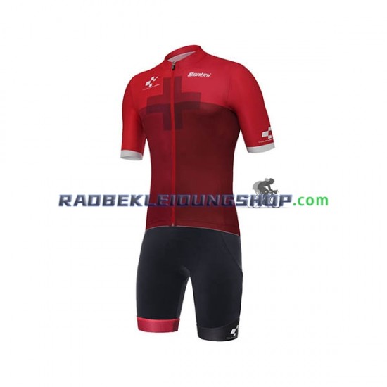 2018 Tour of Switzerland Set(Radtrikot und Trägerhose) Herren N003