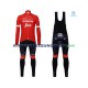 2018 Trek-Segafredo Thermo Set(Radtrikot und Trägerhose) Herren N001