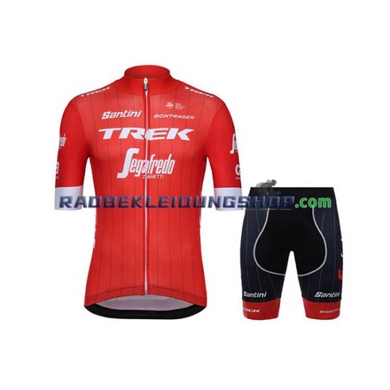 2018 Trek-Segafredo Set(Radtrikot und Fahrradhose) Herren N001