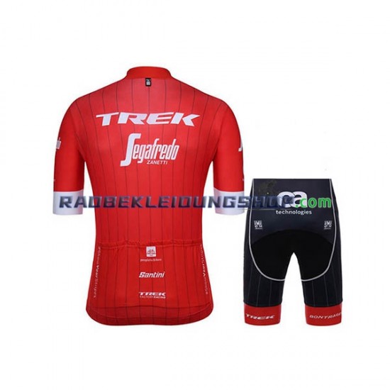 2018 Trek-Segafredo Set(Radtrikot und Fahrradhose) Herren N001