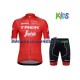 2018 Trek-Segafredo Set(Radtrikot und Fahrradhose) Kinder N001