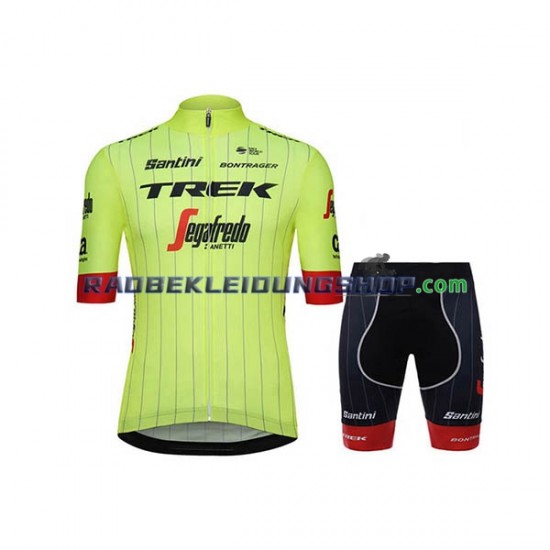 2018 Trek-Segafredo Set(Radtrikot und Fahrradhose) Herren N002