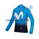 2019 Movistar Team Thermo Set(Radtrikot und Trägerhose) Herren N001