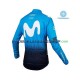 2019 Movistar Team Thermo Set(Radtrikot und Trägerhose) Herren N001