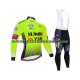 2019 Team Jumbo–Visma Set(Radtrikot Langarm und Trägerhose Lang) Herren N002