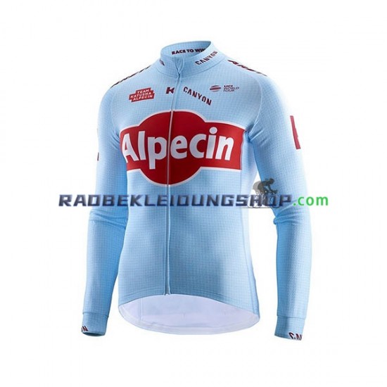 2019 Team Katusha Alpecin Set(Radtrikot Langarm und Trägerhose Lang) Herren N001