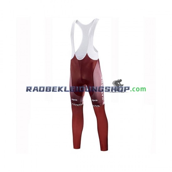 2019 Team Katusha Alpecin Set(Radtrikot Langarm und Trägerhose Lang) Herren N001