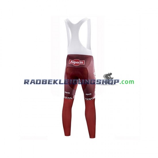 2019 Team Katusha Alpecin Set(Radtrikot Langarm und Trägerhose Lang) Herren N001