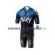 2019 Team Sky Set(Radtrikot und Fahrradhose) Herren N001