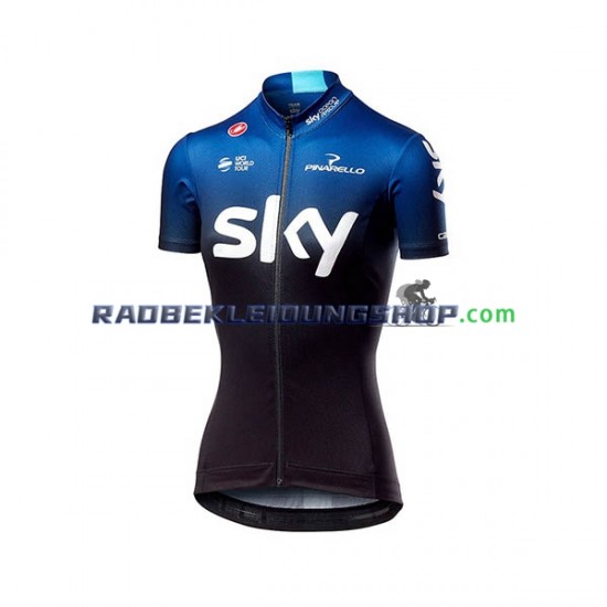 2019 Team Sky Rennradtrikot Kurzarm Damen N001