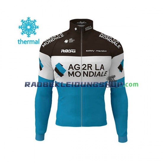 2020 AG2R La Mondiale Thermo Fahrradtrikot Herren N001