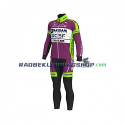 2020 Bardiani–CSF Set(Radtrikot Langarm und Trägerhose Lang) Herren N001