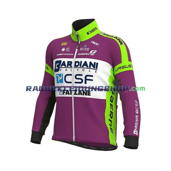 2020 Bardiani–CSF Set(Radtrikot Langarm und Trägerhose Lang) Herren N001