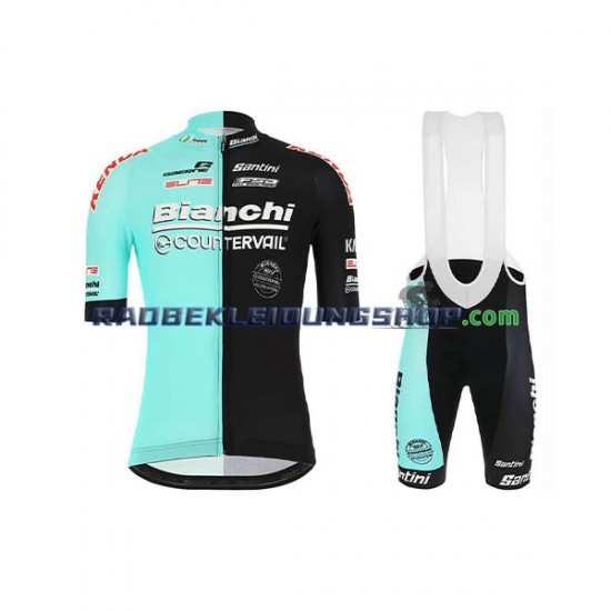 2020 Bianchi Countervail Set(Radtrikot und Trägerhose) Herren N001