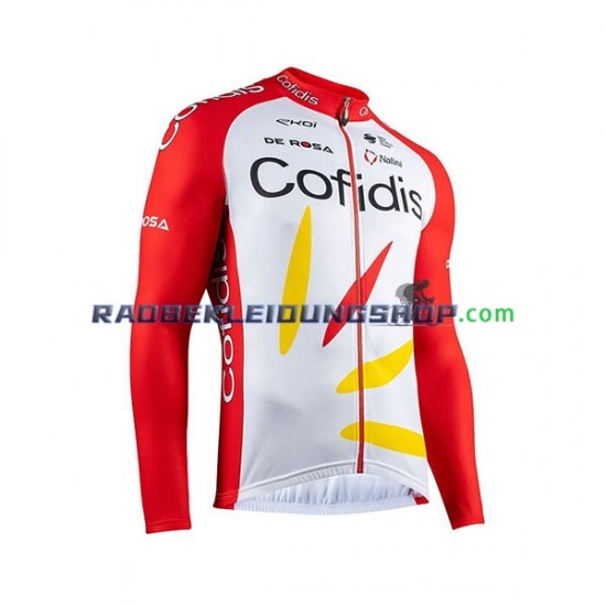 2020 Cofidis Pro Team Set(Radtrikot Langarm und Trägerhose Lang) Herren N001