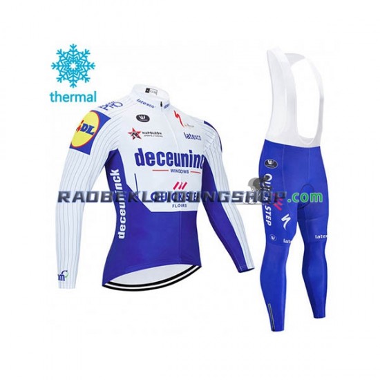 2020 Deceuninck–Quick-Step Thermo Set(Radtrikot und Trägerhose) Herren N001