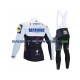 2020 Deceuninck–Quick-Step Set(Radtrikot Langarm und Trägerhose Lang) Herren N004