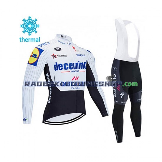 2020 Deceuninck–Quick-Step Thermo Set(Radtrikot und Trägerhose) Herren N004