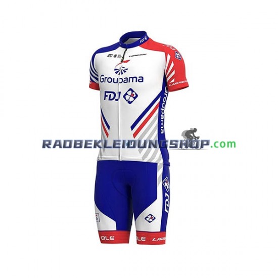 2020 Groupama–FDJ Set(Radtrikot und Trägerhose) Herren N001