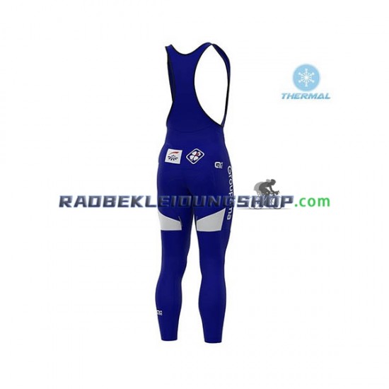 2020 Groupama–FDJ Thermo Set(Radtrikot und Trägerhose) Herren N001