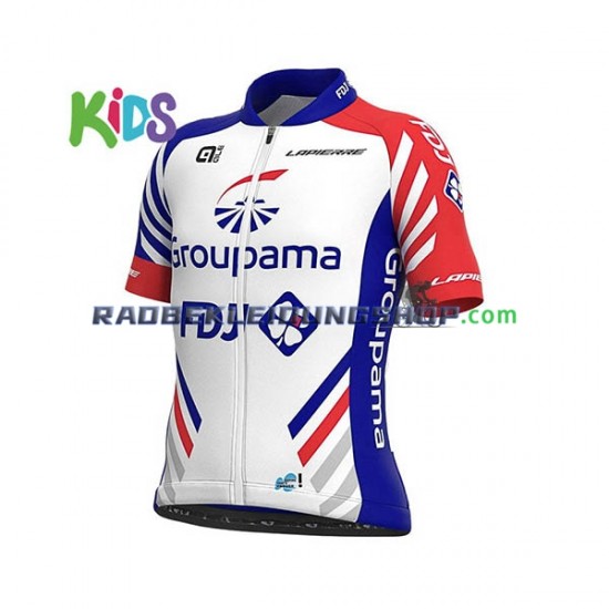 2020 Groupama–FDJ Set(Radtrikot und Fahrradhose) Kinder N001