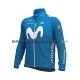 2020 Movistar Team Set(Radtrikot Langarm und Trägerhose Lang) Herren N001