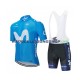 2020 Movistar Team Set(Radtrikot und Trägerhose) Herren N001