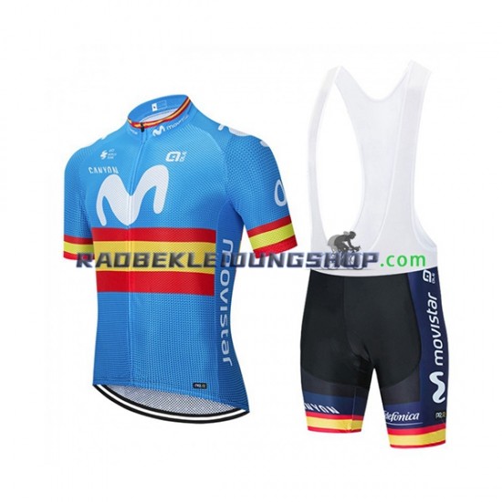 2020 Movistar Team Set(Radtrikot und Trägerhose) Herren N003