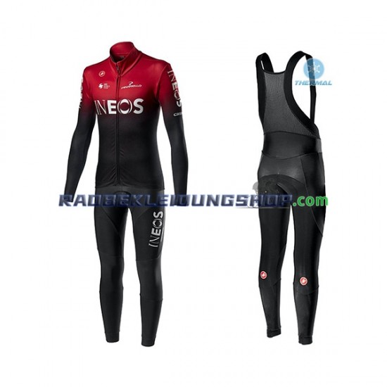 2020 TEAM INEOS Thermo Set(Radtrikot und Trägerhose) Herren N001