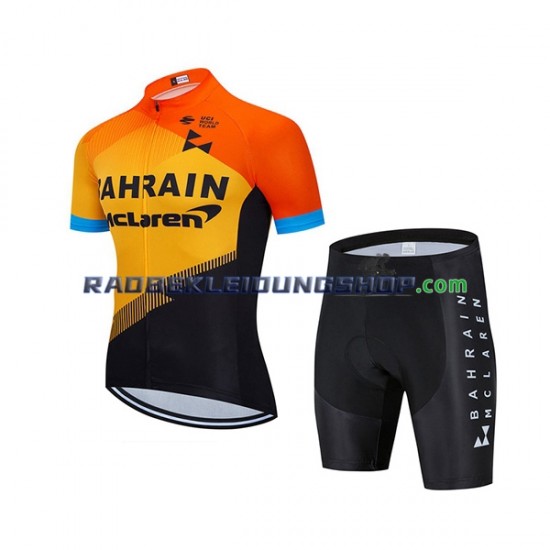 2020 Team Bahrain McLaren Set(Radtrikot und Fahrradhose) Kinder N001