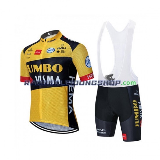 2020 Team Jumbo–Visma Set(Radtrikot und Trägerhose) Herren N001