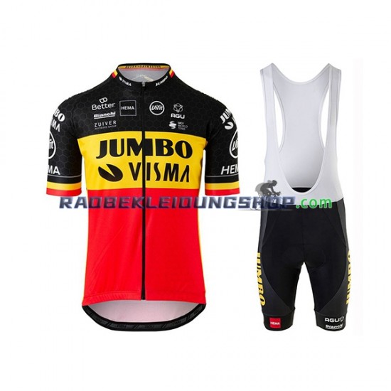 2020 Team Jumbo–Visma Set(Radtrikot und Trägerhose) Herren N002