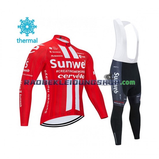 2020 Team Sunweb Thermo Set(Radtrikot und Trägerhose) Herren N001