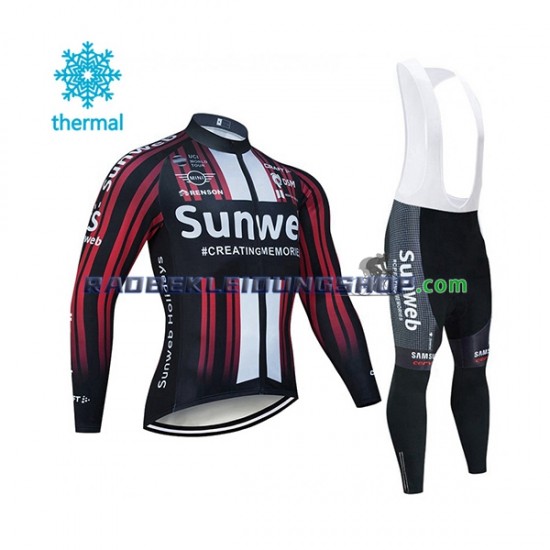 2020 Team Sunweb Thermo Set(Radtrikot und Trägerhose) Herren N003