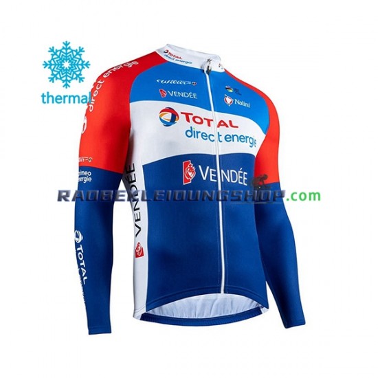 2020 Total Direct Energie Thermo Fahrradtrikot Herren N001