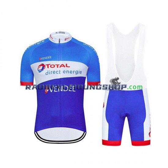 2020 Total Direct Energie Set(Radtrikot und Trägerhose) Herren N002