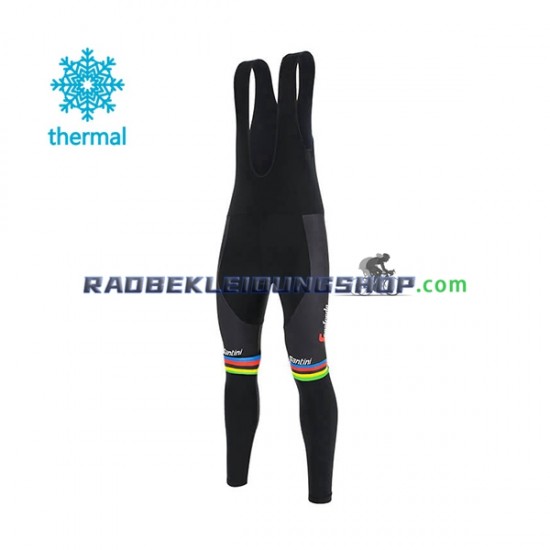 2020 Trek-Segafredo UCI World Champion Thermo Trägerhose Lang Herren N001