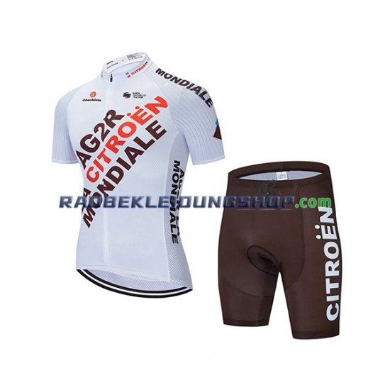 2021 AG2R Citroen Team Set(Radtrikot und Fahrradhose) Kinder N001